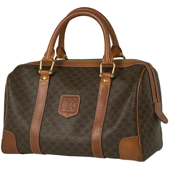 Celine Macadam Pattern Mini Canvas Handbag Brown - Picture 1 of 6